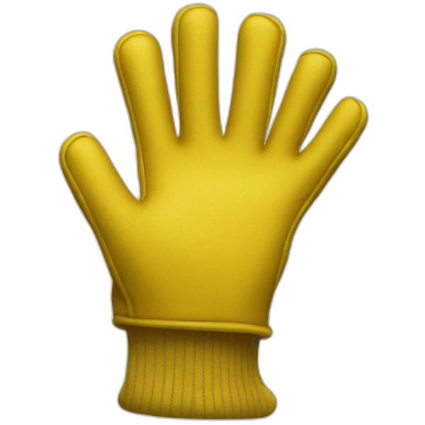 yellow gloves no fingers emoji