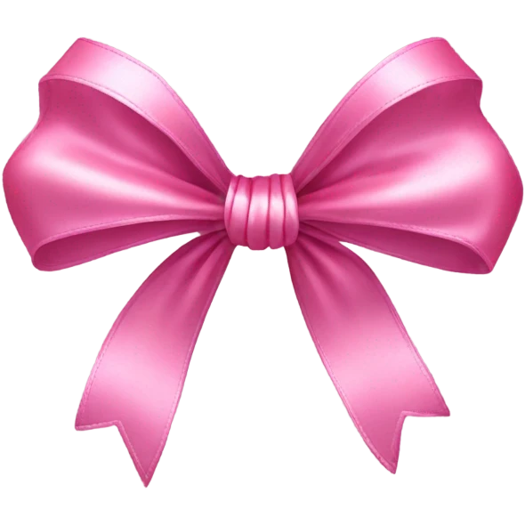 Pink bow emoji