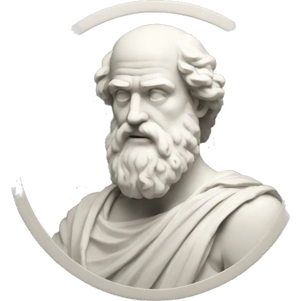 plato thinking holding bitcoin emoji