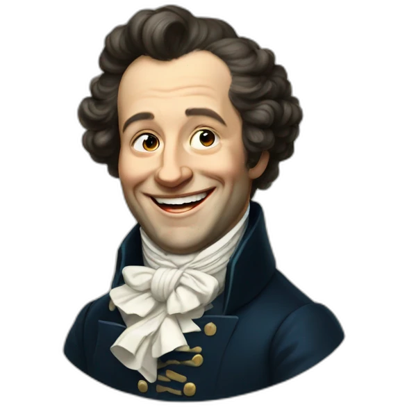 pushkin laughs loudly emoji