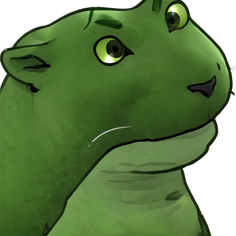 Panther with green eyes kissing emoji