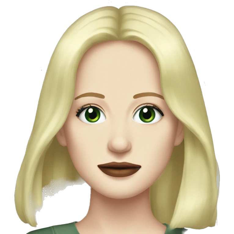 Eva Green with blonde hair emoji