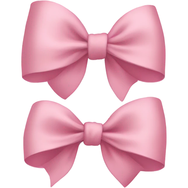 light pink bow on light pink bow emoji