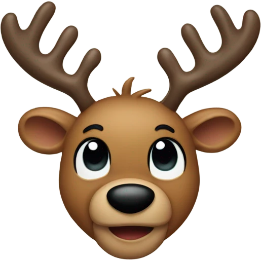 Micky mouse as a reindeer  emoji