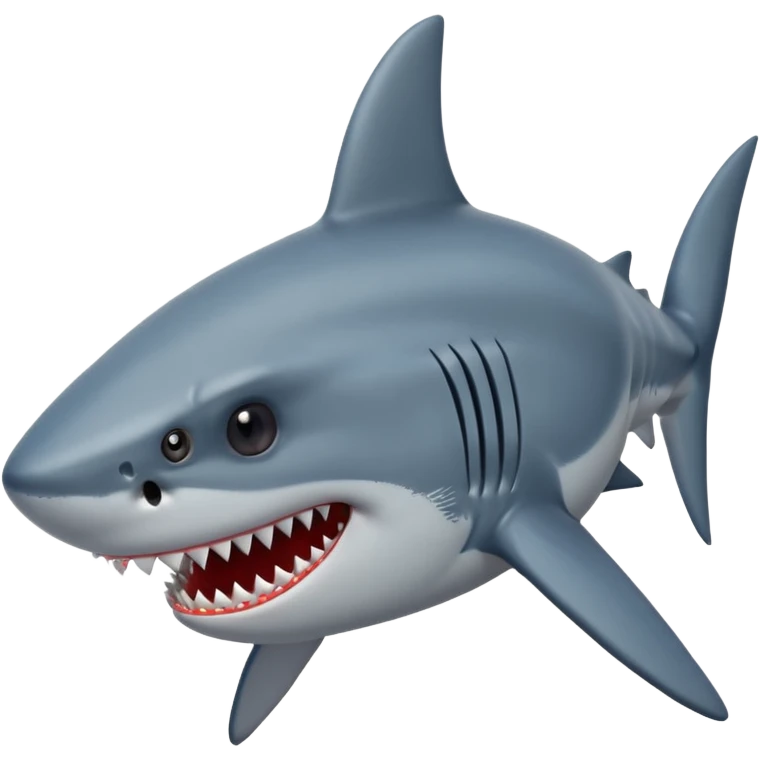 Shark with big stars in the eyes  emoji