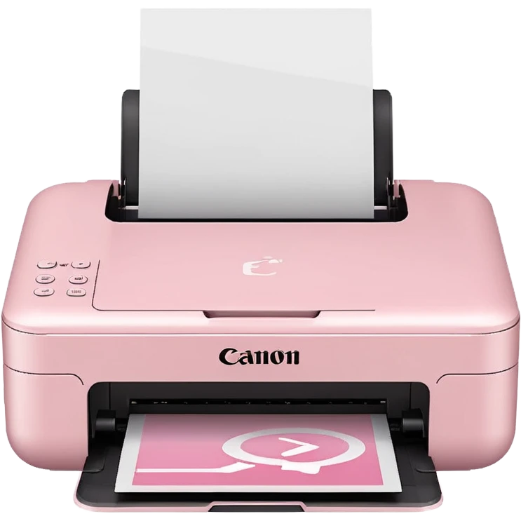Pale Pink Canon Portable Printer emoji