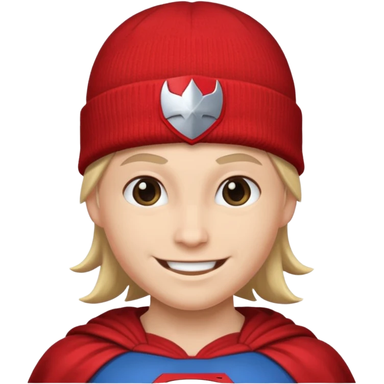 superhero with beanie emoji