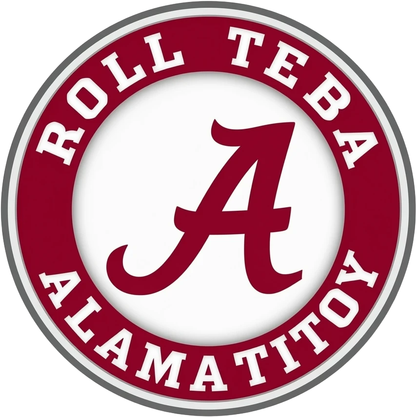 Alabama roll tide logo emoji