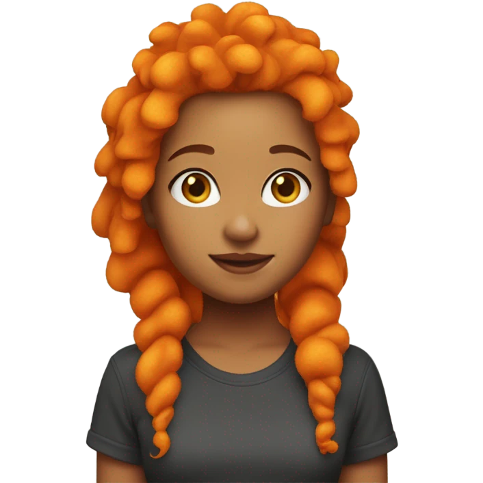 Cheeto girl emoji