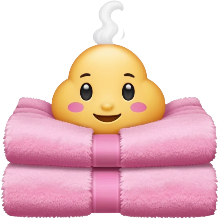 pink towel and white towel no face just towel  emoji