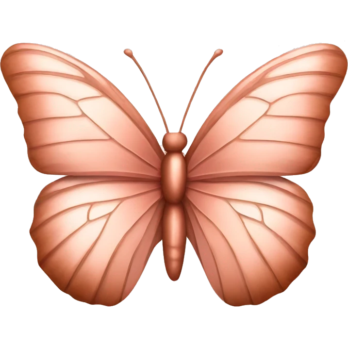 Rose gold butterfly emoji