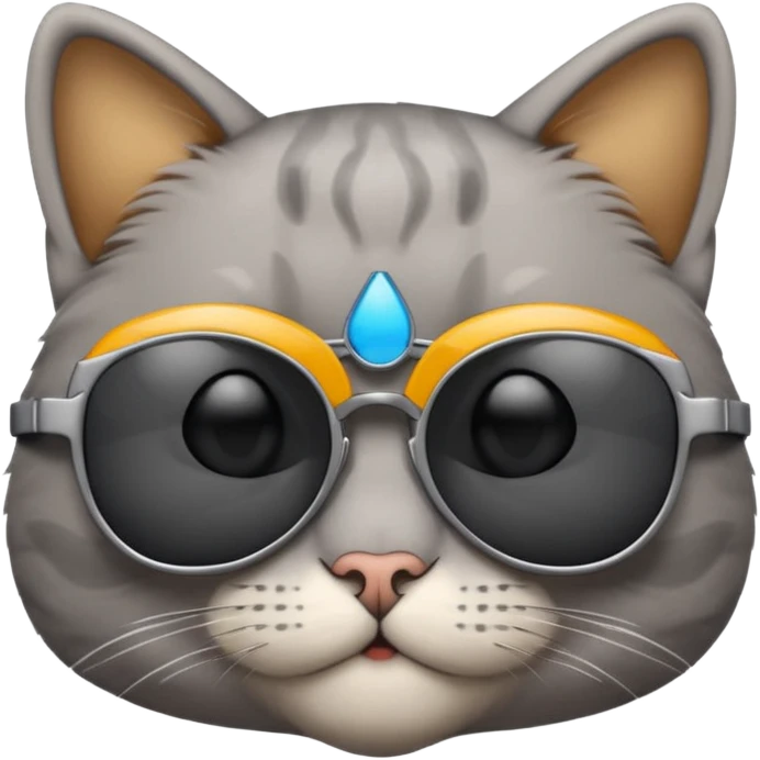 Cat wearing sunglasses emoji