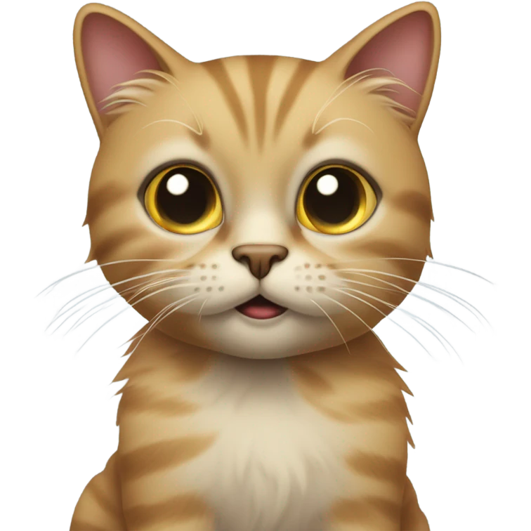 Distraught cat emoji