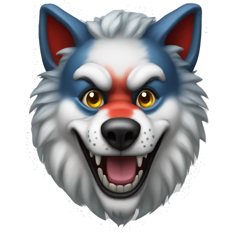 sigma wolf clown emoji