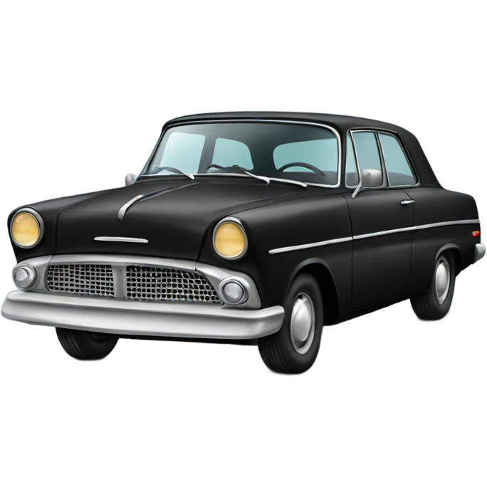 black retro car emoji