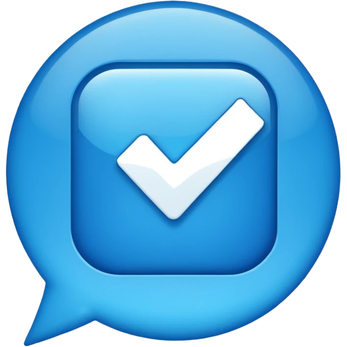 Instagram Blue Tik emoji