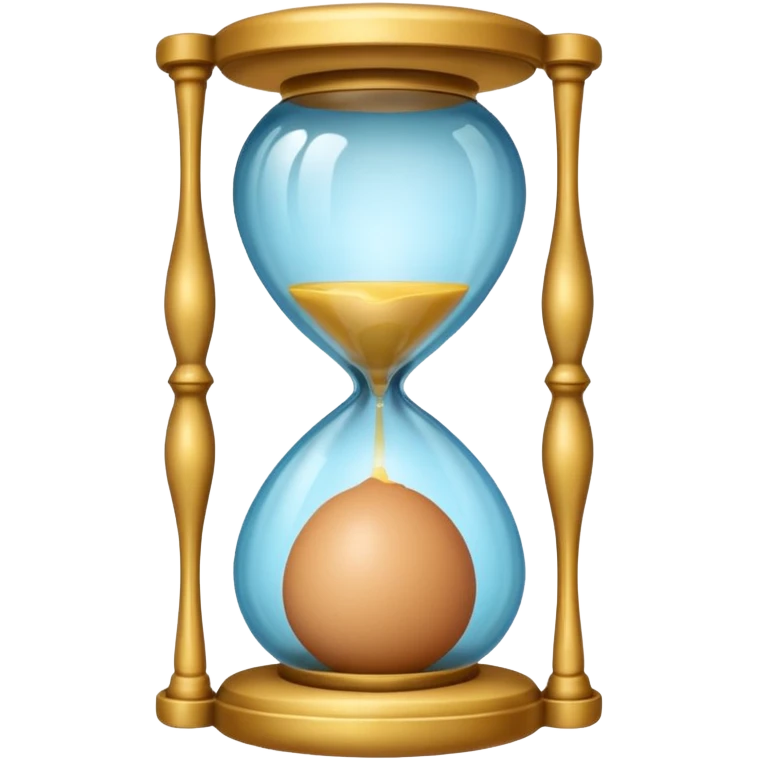Hourglass egg shape emoji