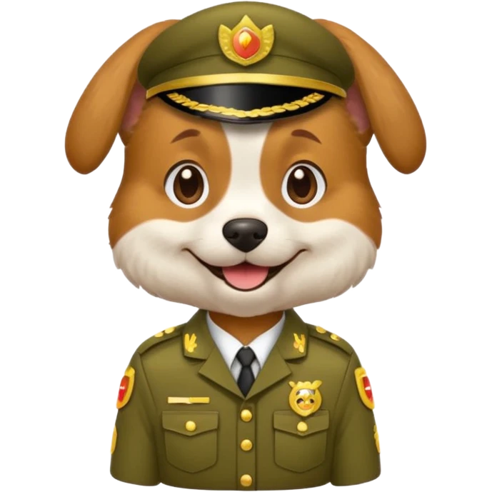 perrito repartidor de Rappi, emoji style, transparent background, smiling emoji
