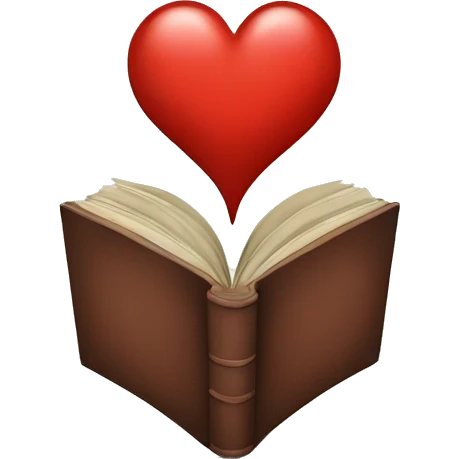 Read heart  emoji