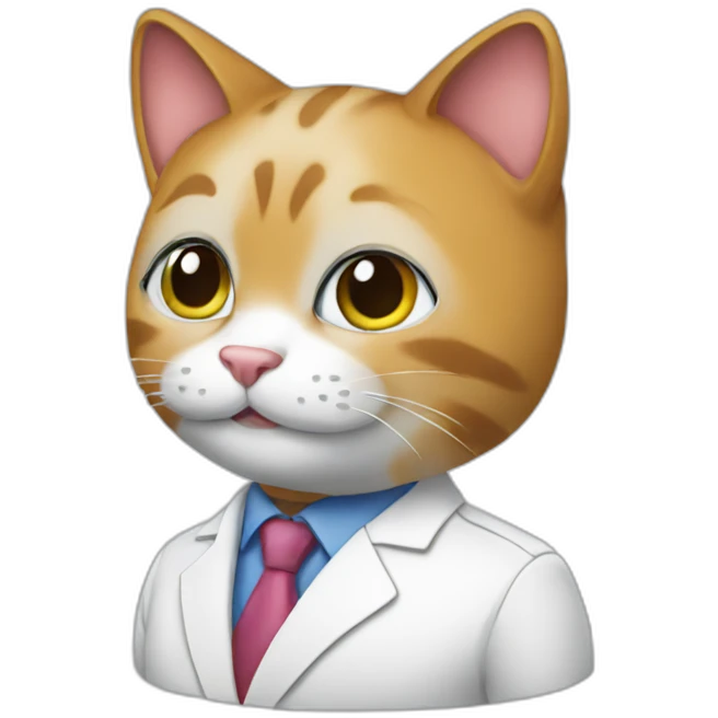 Kitty cat working as consultant emoji