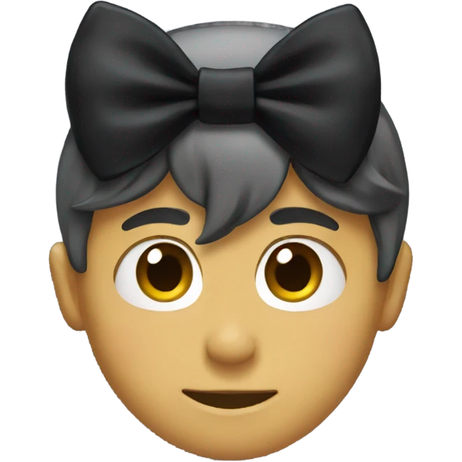 Black bow  emoji
