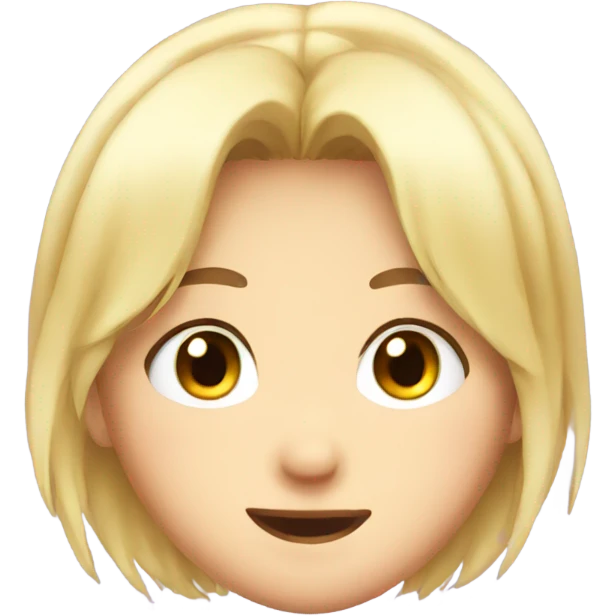 Cute anime face emoji