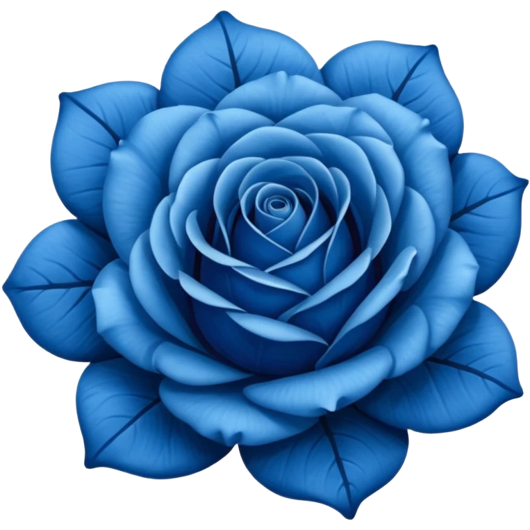 Blue rose emoji