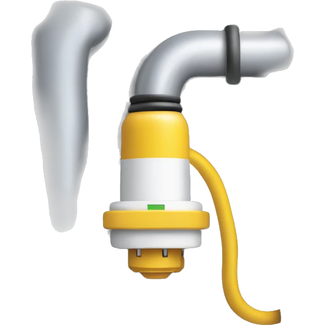 A shore power unit should depict a large, industrial-grade electrical plug with thick cables connecting to a power box or grid station. Next to the plug, there could be a ship icon or outline, symbolizing the connection to a docked vessel. emoji