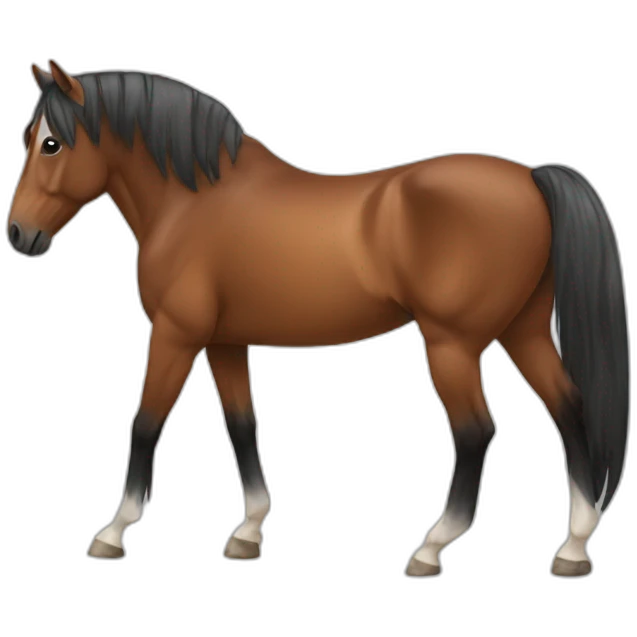 back of horse emoji