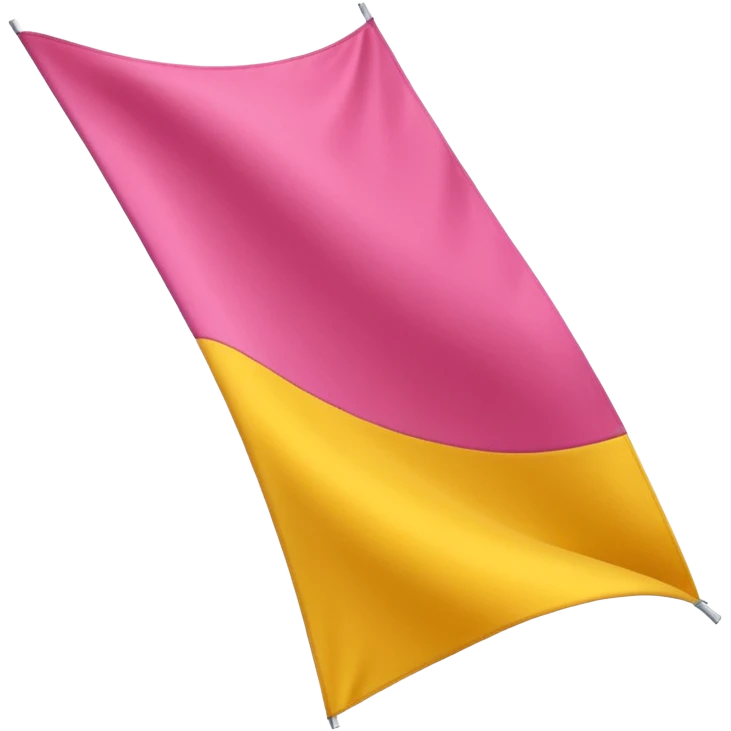 Pink, yellow, and white vertical banner emoji