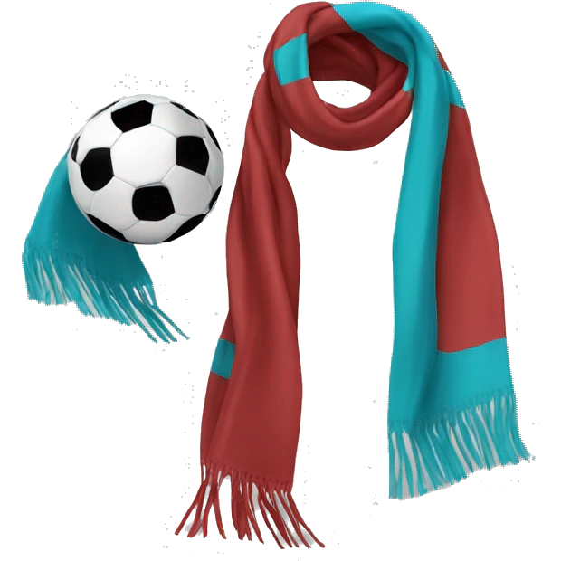 Scarf football fun emoji