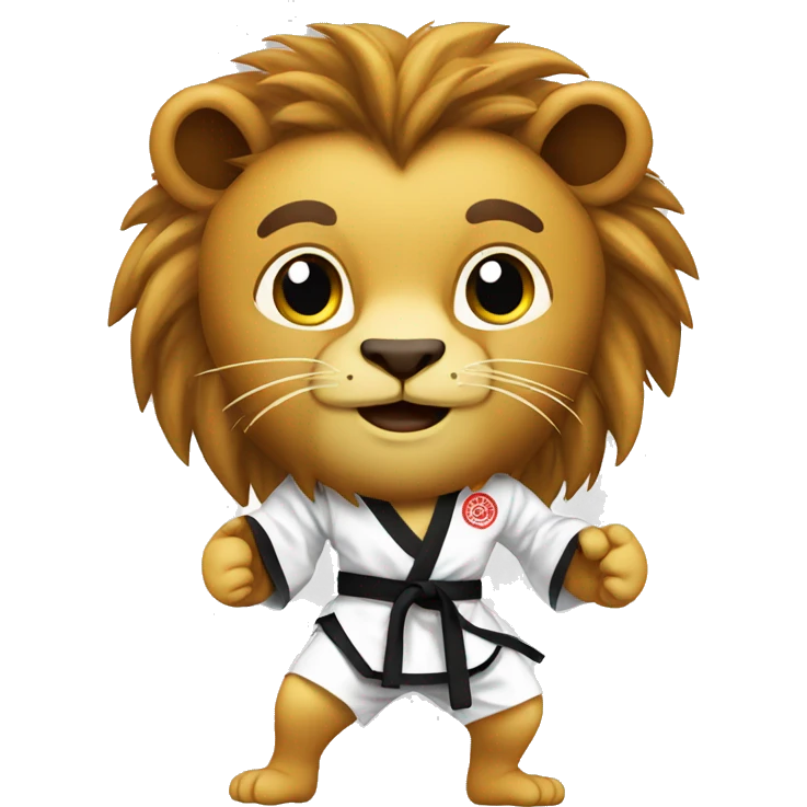 lion karate emoji