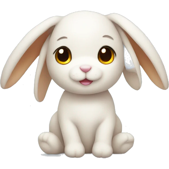 cute stuffed animal bunny emoji