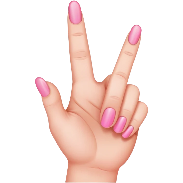 pink middle finger emoji