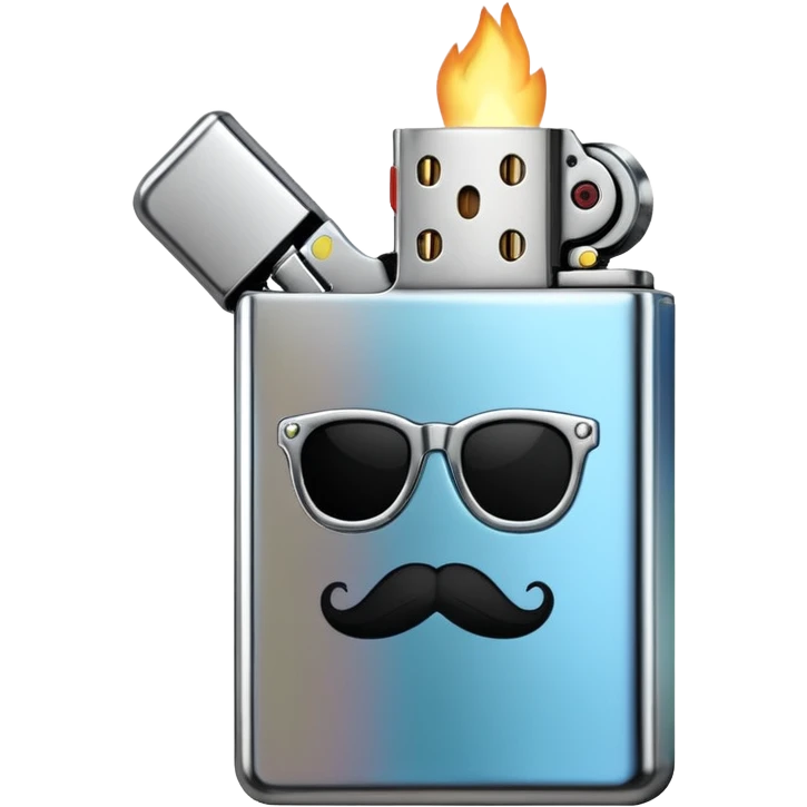 hipster lighter emoji