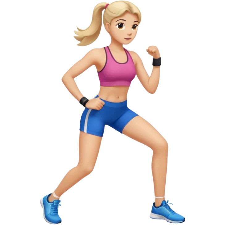 Exercising girl  emoji