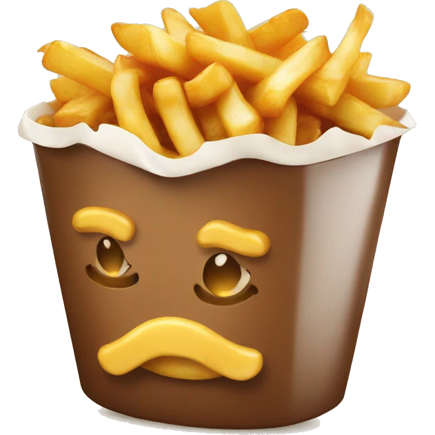 poutine qui mange une poutine emoji
