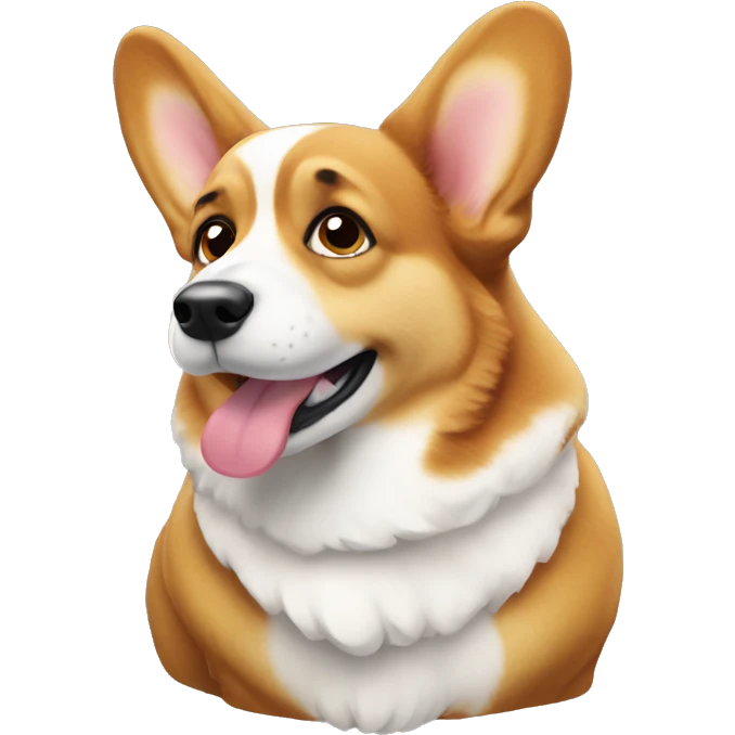 thinking corgi emoji
