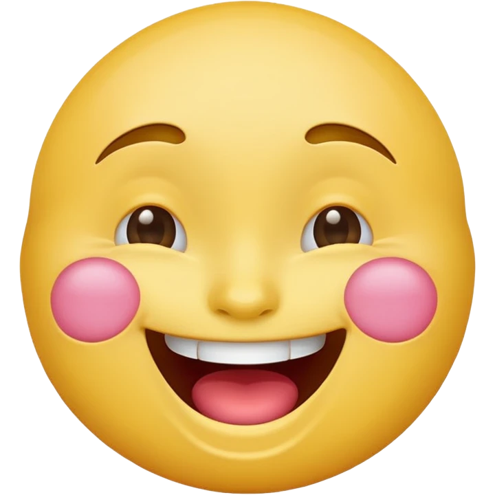 laughing face emoji, classic yellow emoji