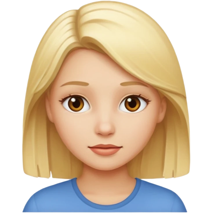 blond girl sucking emoji