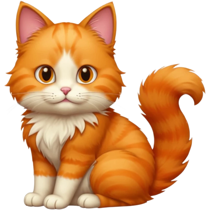 😺cat emoji leaning chin on its paw emoji