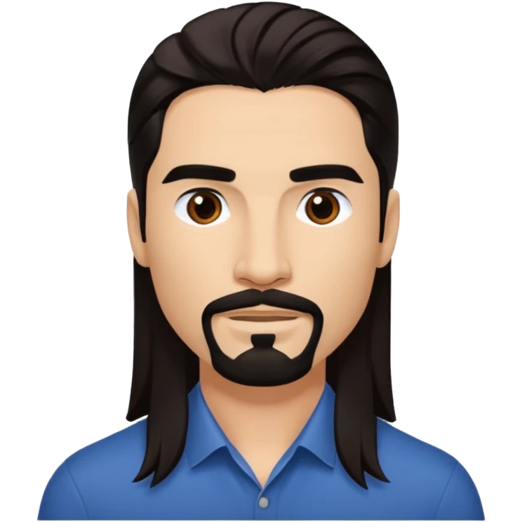 Kevin Richardson with long hair emoji