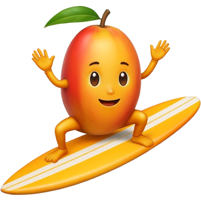 mango surfing emoji