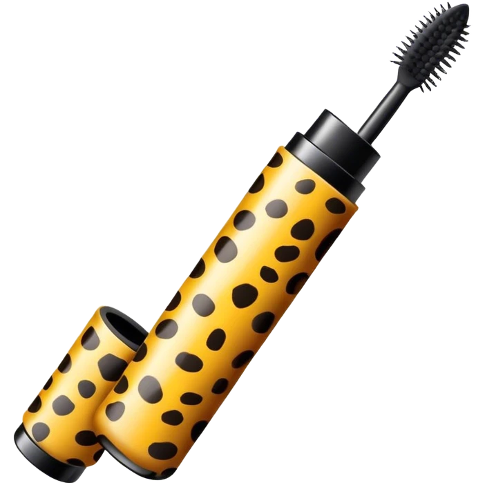 mascara in cheetah tube emoji