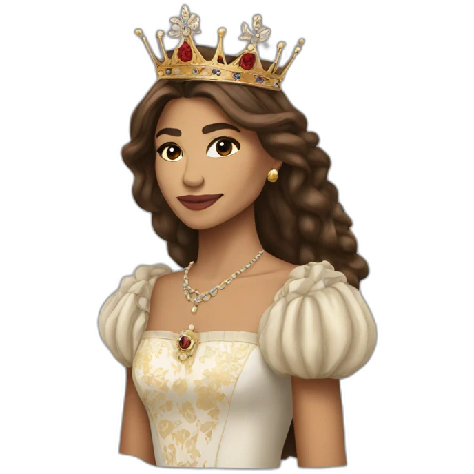 Zendaya as a english queen emoji