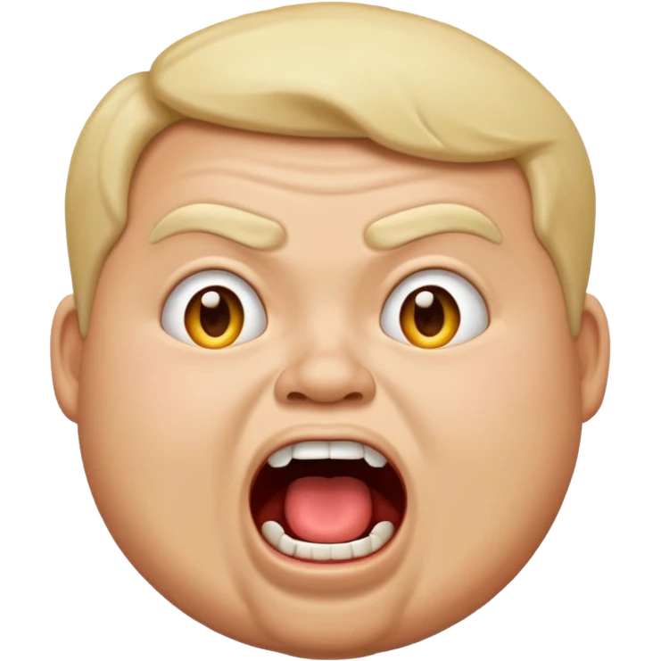 gum tsion emoji very not nice rude shouting ragebaiter fat ugly emoji