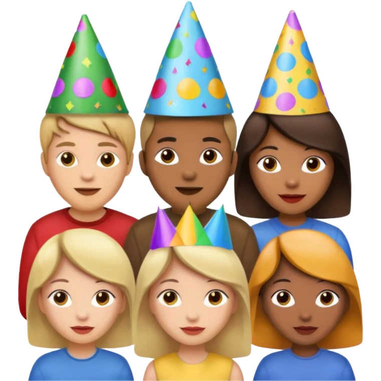 masked people with hats emoji