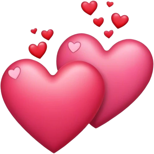 Valentine’s Day hearts emoji