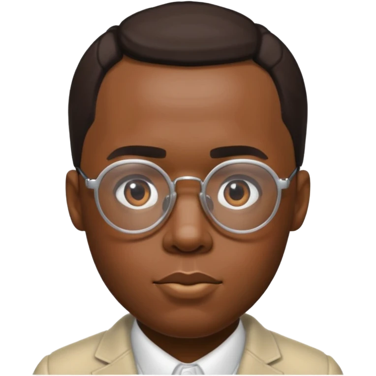diddy with glasses but white skintone emoji