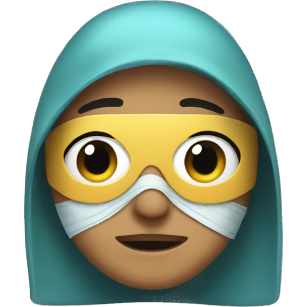 Me wearing a mask  emoji